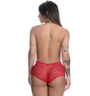 Body Sexy em Renda Frente Única Regulável com Lacinho Jô Lingerie