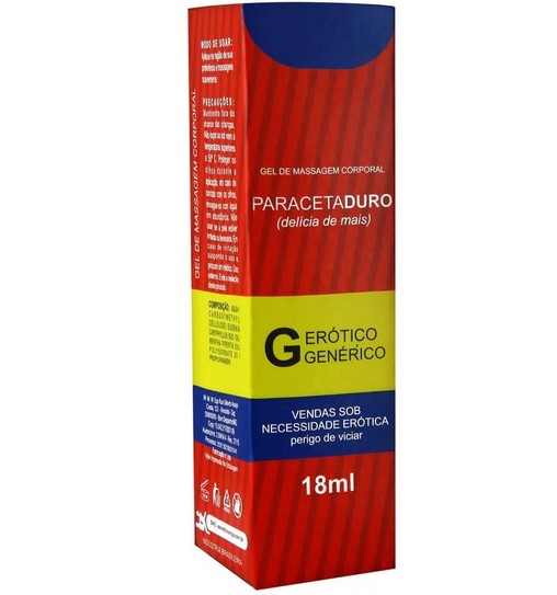 Paracetaduro Excitante Masculino 18ml Linha Farmacinha do Riso Secret Love