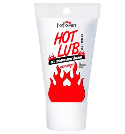 Hot Lub Gel Deslizante Beijável Morango 25g Hot Flowers