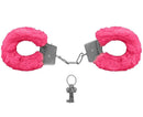 Algema de Metal Pelúcia Revestida Fur Love Cuffs Sexy Import