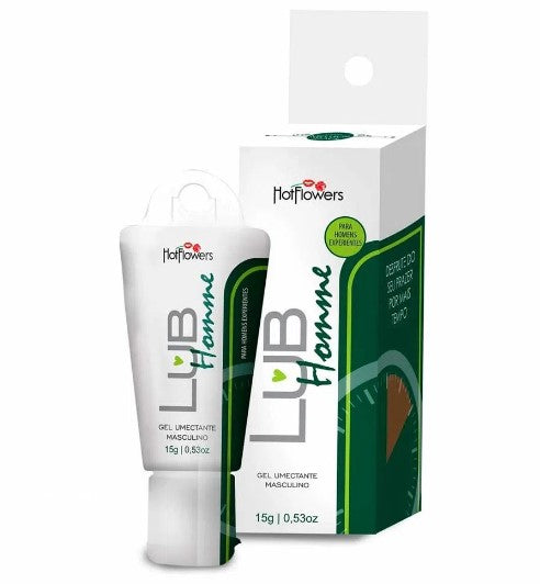 LubHomme Gel Umectante Masculino 15g Hot Flowers
