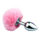 Plug Anal em Metal 7cm com Pompom Colorido Miss Collection
