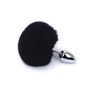 Plug Anal em Metal 7cm com Pompom Colorido Miss Collection