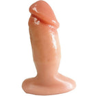 Plug Pênis com Saliências e Ventosa 10,5x3,7 cm Prazer e Cia