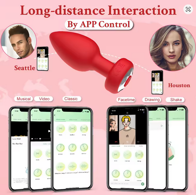 Vibrador anal bluetooth via app