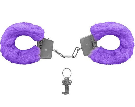 Algema de Metal Pelúcia Revestida Fur Love Cuffs Sexy Import