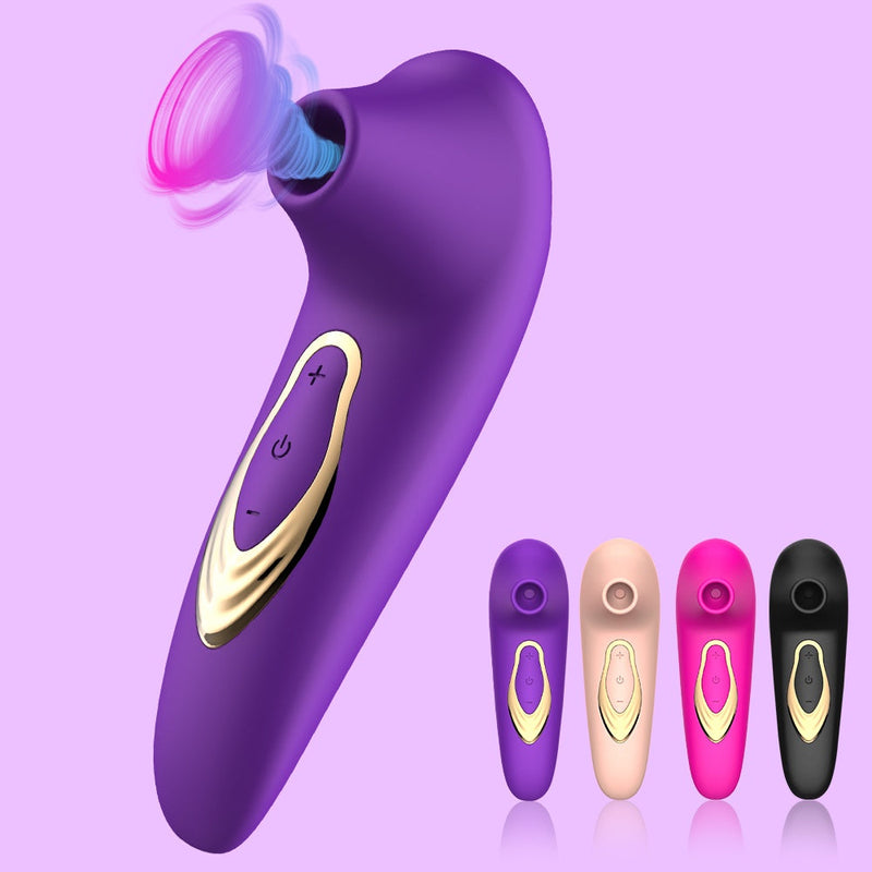 Vibrador Sugador de Clitóris Recarregável - 10 Modos de Vibrações - Estimulador clitoriano