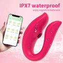 Vibrador Casal com Sucção de Blutooth Cotrole via Aplicativo