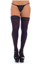 Meia Fina 7/8 com Renda Perrutextil