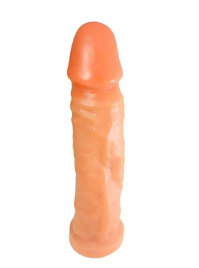 Garanhão Prótese Realística Maciça com Saliências 19x4,5 cm Prazer e Cia